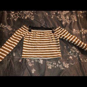 Forever 21 stripped crop top